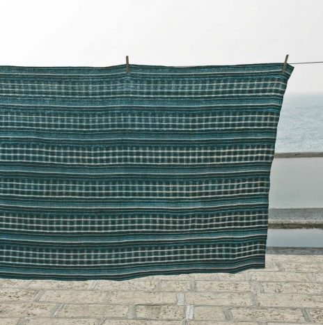 D49 Nigerian Indigo 1930s throw
